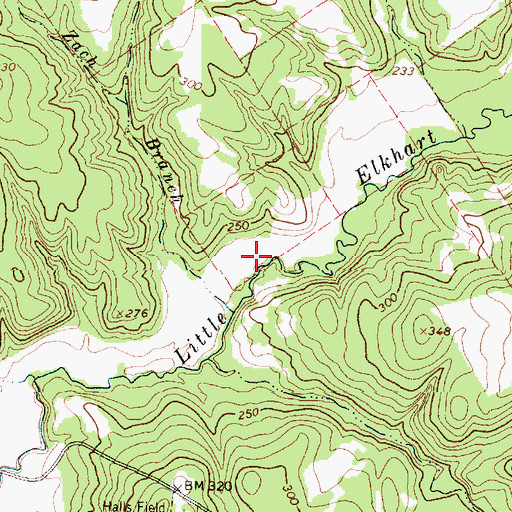 Topographic Map of Houston County Lake, TX