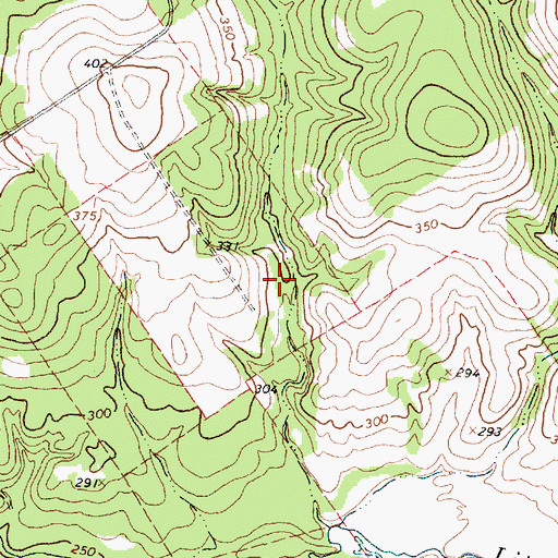 Topographic Map of Farm Lake, TX