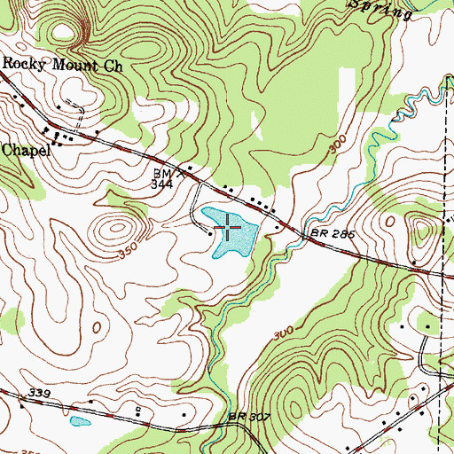 Topographic Map of Traylor Lake, TX