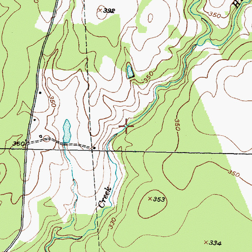 Topographic Map of Bison Dam, TX