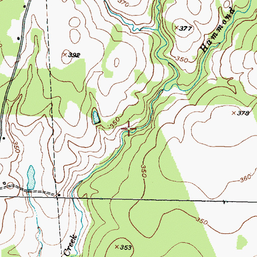 Topographic Map of Bison Lake, TX