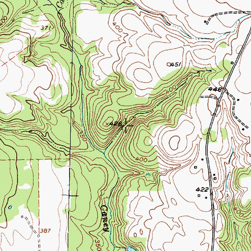 Topographic Map of Harold Goar Lake, TX
