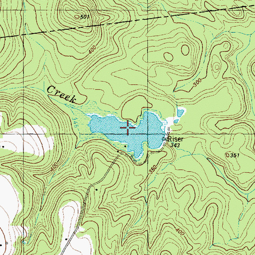 Topographic Map of Moore Lake, TX