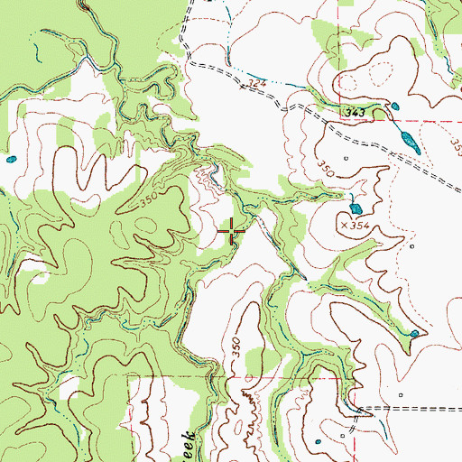 Topographic Map of Romal Lake, TX
