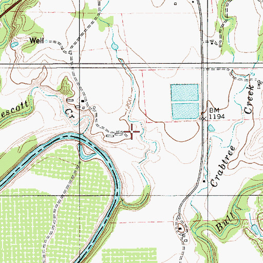 Topographic Map of Goldthwaite Water Supply Reservoir Dam, TX