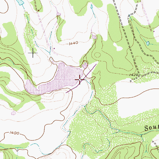 Topographic Map of Soil Conservation Service Site 1 Dam, TX