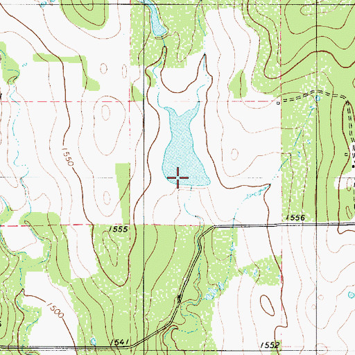 Topographic Map of Meyer Lake Dam, TX