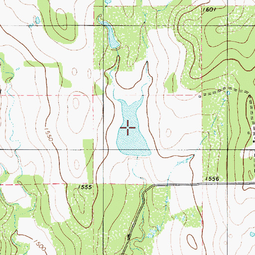 Topographic Map of Meyer Lake, TX