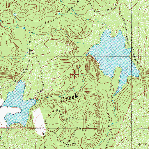 Topographic Map of Clayton Lake Number 1 South Dam, TX
