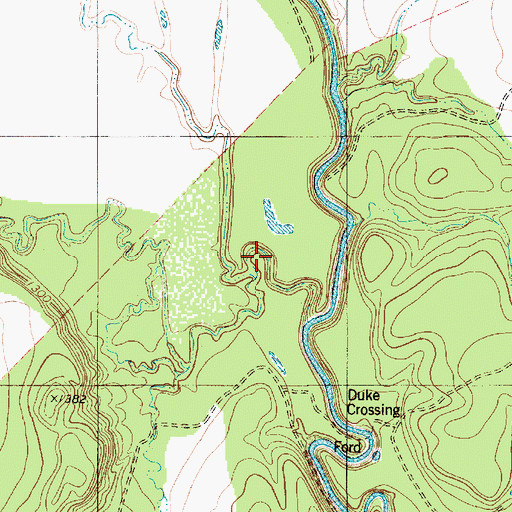 Topographic Map of Clayton Lake Number 2 North, TX