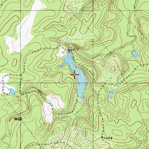 Topographic Map of Williams Lake, TX