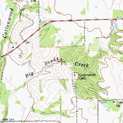 Topographic Map of Hugghins Lake, TX