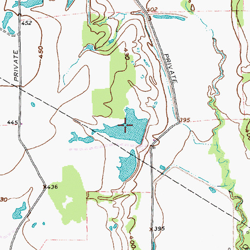 Topographic Map of Circle K Lake Number 2, TX