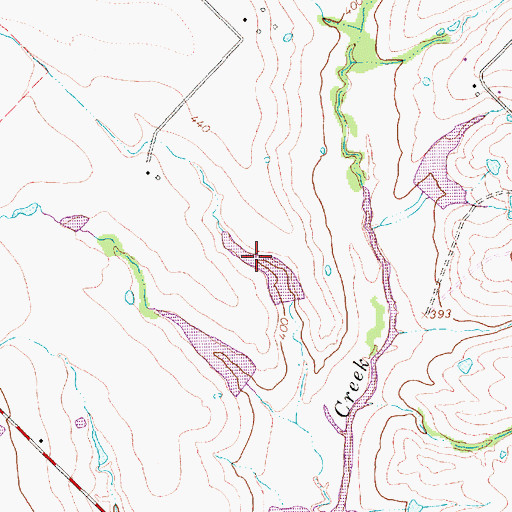 Topographic Map of Soil Conservation Service Site 11a Dam, TX