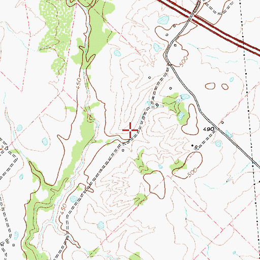 Topographic Map of North Haven Construction Company Lake Dam, TX