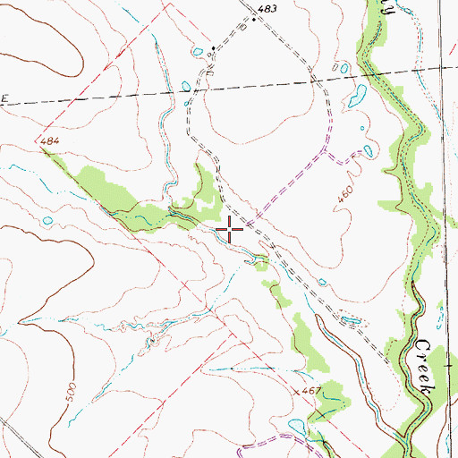 Topographic Map of Soil Conservation Service Site 19 Dam, TX
