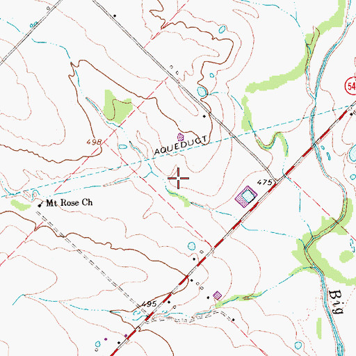 Topographic Map of Soil Conservation Service Site 18 Dam, TX