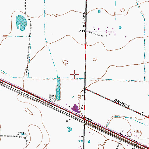 Topographic Map of Bremer Farm Dam, TX