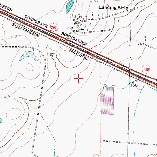 Topographic Map of Smith Lake Number 1, TX