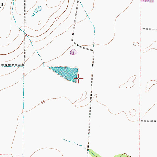 Topographic Map of Smith Lake Number 2 Dam, TX