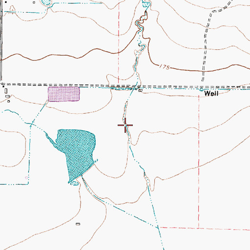 Topographic Map of Chudleigh Farms Lake Number 1, TX