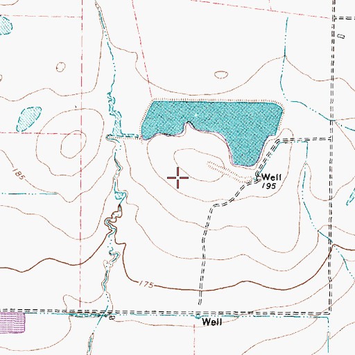 Topographic Map of Chudleigh Farms Lake Number 2, TX