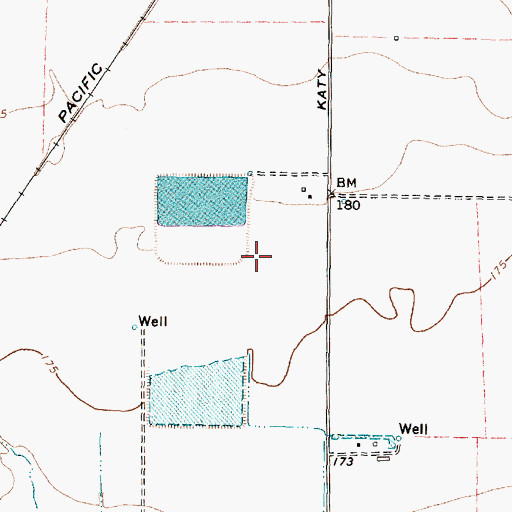Topographic Map of Fisher Lake Dam, TX
