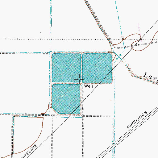 Topographic Map of Hegar Lake Dam, TX