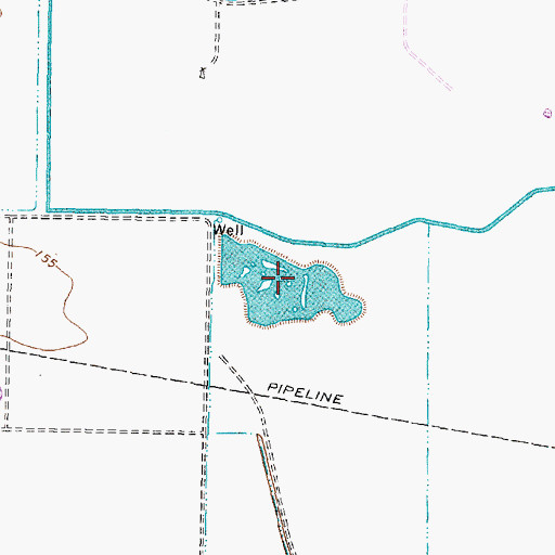 Topographic Map of Cypress Farms Lake Number 1, TX
