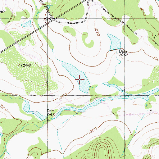 Topographic Map of Reed Lake 2, TX