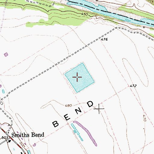 Topographic Map of G J Roberts Lake, TX