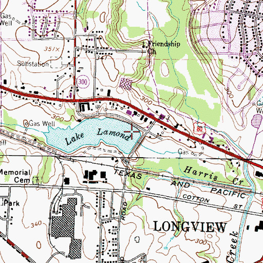 Topographic Map of Lomond Dam, TX