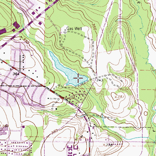 Topographic Map of R and K Dam, TX