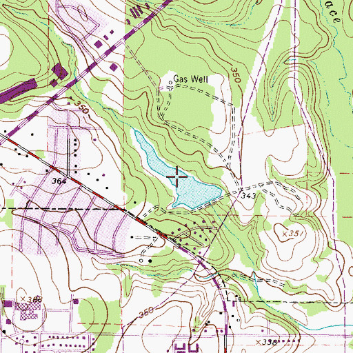 Topographic Map of R and K Lake, TX