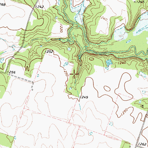 Topographic Map of Skaggs Lake, TX