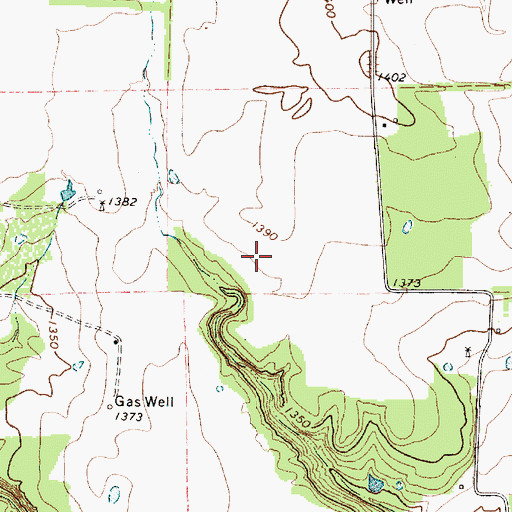 Topographic Map of Donald A Nowlin Dam, TX