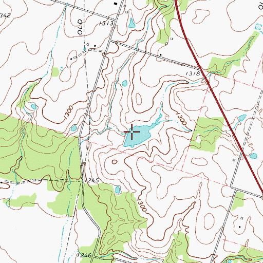 Topographic Map of Koonce Lake 1, TX