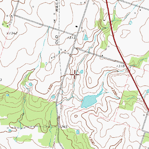 Topographic Map of Koonce Lake 2, TX