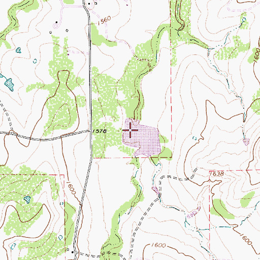 Topographic Map of Soil Conservation Service Site 11 Dam, TX