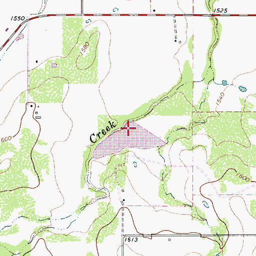 Topographic Map of Soil Conservation Service Site 7 Dam, TX