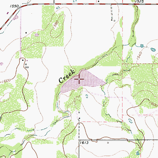 Topographic Map of Soil Conservation Service Site 7 Reservoir, TX