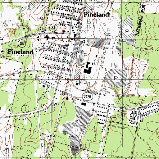 Topographic Map of Temple-Eastex Lake D, TX