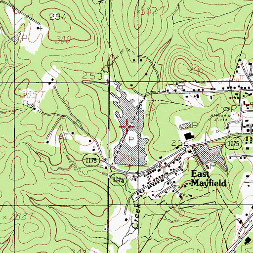 Topographic Map of City Lake Number 1 Dam, TX