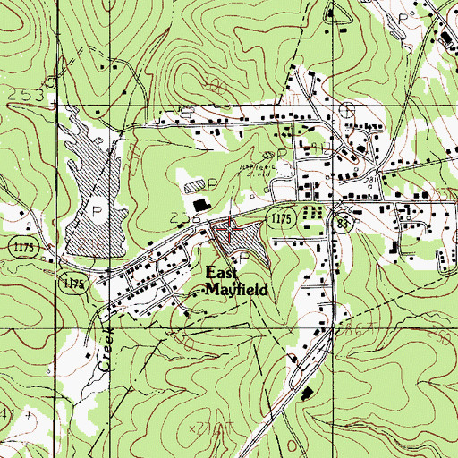 Topographic Map of City Lake Number 2 Dam, TX