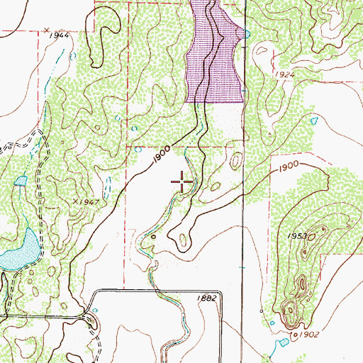 Topographic Map of Soil Conservation Service Site 6 Dam, TX