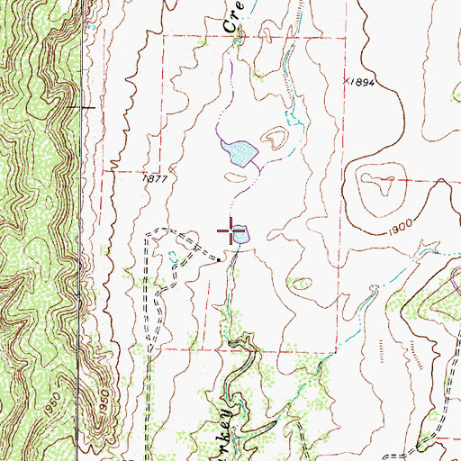 Topographic Map of Edward Rawling Lower Tank, TX