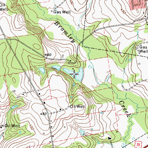 Topographic Map of Wiley Webb Lake, TX