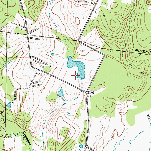 Topographic Map of Shelton Lake, TX