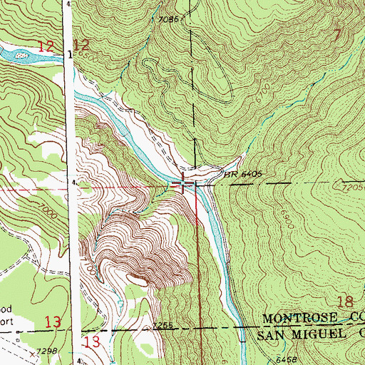 Topographic Map of Clay Creek, CO