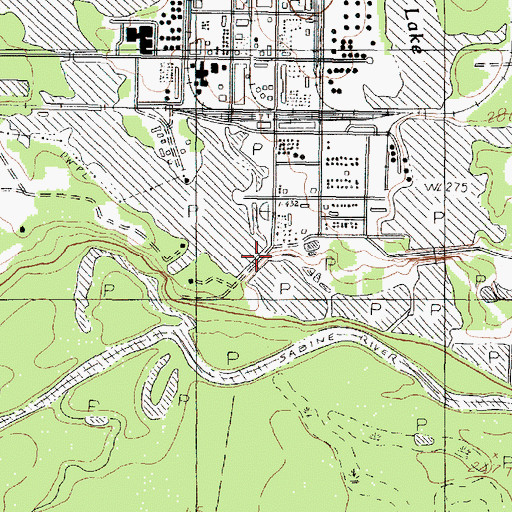 Topographic Map of Ferguson Creek Dam, TX